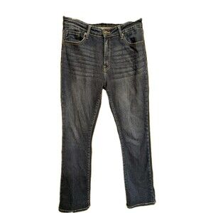 KanCan Jeans Womens 11/29 Mid Rise Stretch Dark Wash Denim Preppy City Casual